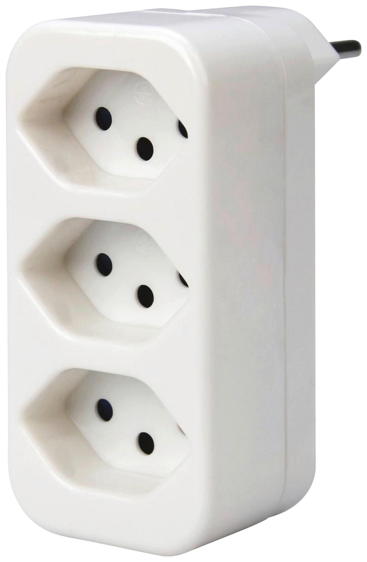 STECKER - Weiss, Basics, Kunststoff/Metall (4.5/9.5/8cm) - Eglo