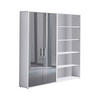 AKTENSCHRANK Weiß, Anthrazit Hochglanz  - Anthrazit Hochglanz/Weiß, MODERN, Holzwerkstoff (168,8/185,6/33cm) - MID.YOU