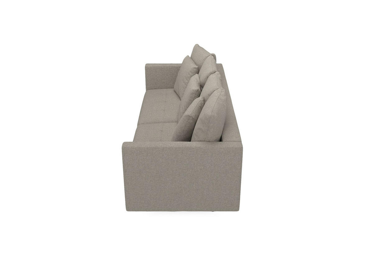 SCHLAFSOFA in Webstoff Beige  - Beige, Design, Textil (223/96/95cm) - MID.YOU