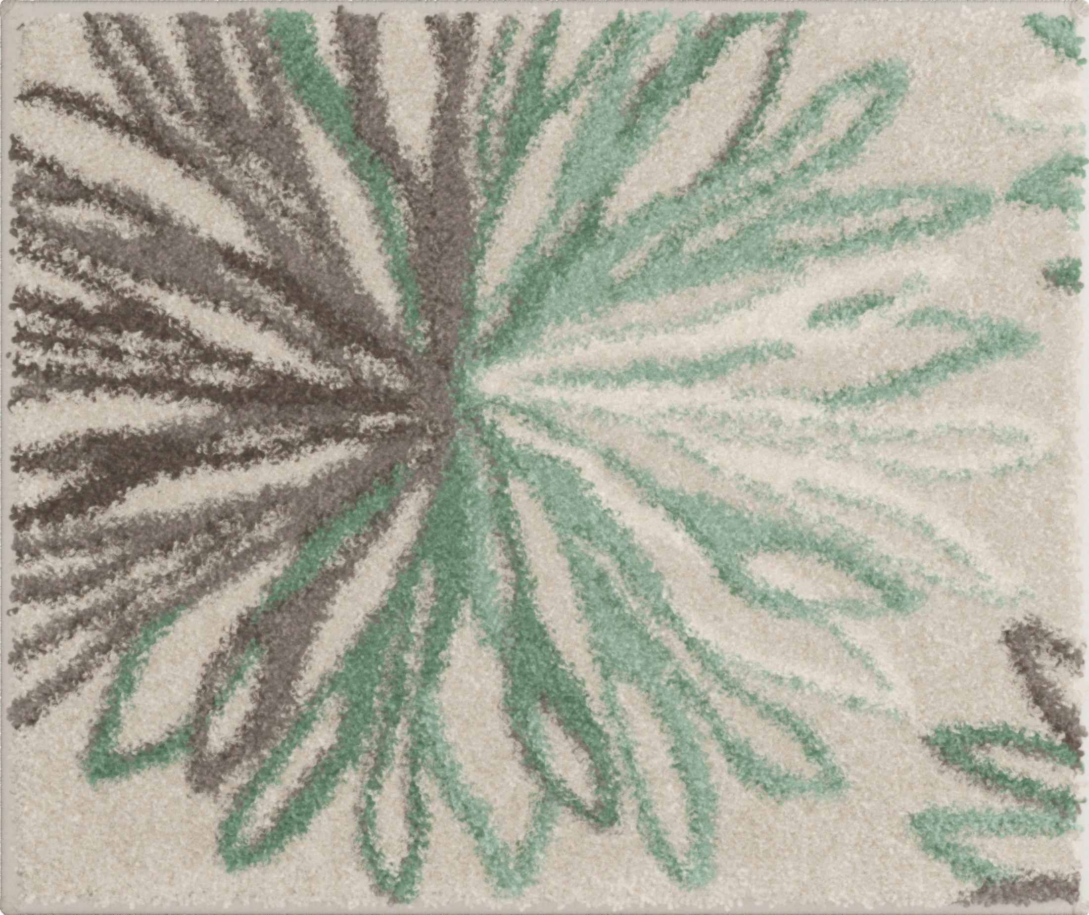 BIDET-VORLEGER Art Grün, Beige 50/60 cm  - Beige/Grün, Basics, Kunststoff/Textil (50/60cm) - Grund