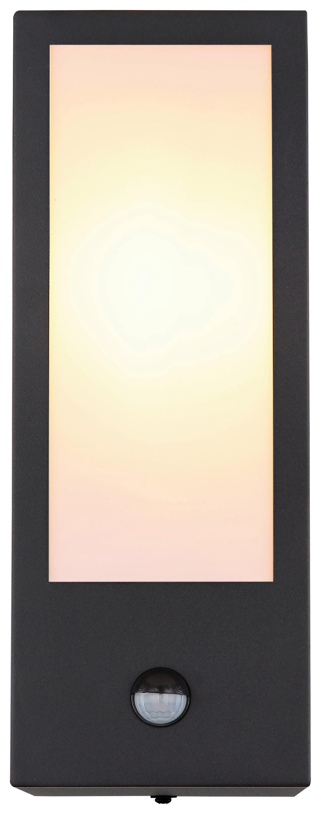 AUßENLEUCHTE - Opal/Schwarz, Basics, Kunststoff/Metall (12/32cm) - Globo
