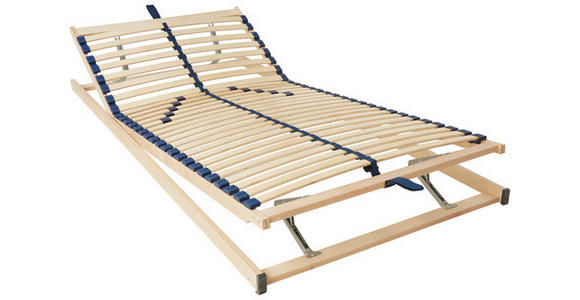 LATTENROST 90/200 cm Kopfteil, Fußteil, Mittelzone verstellbar, Birke  - Birkefarben/Buchefarben, Basics, Holz/Kunststoff (90/200cm) - Sleeptex