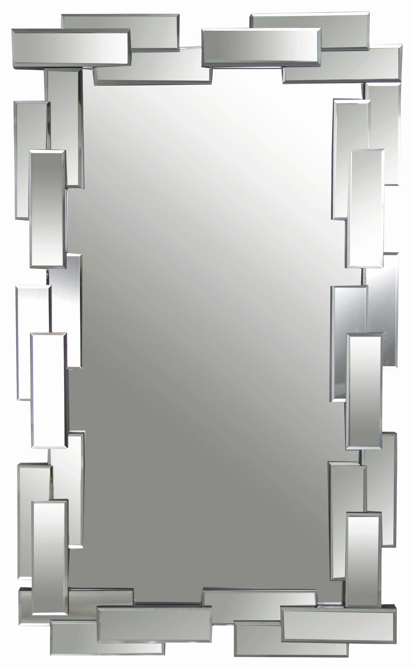 OGLEDALO      - Design, staklo/drvni materijal (71/119cm) - Xora
