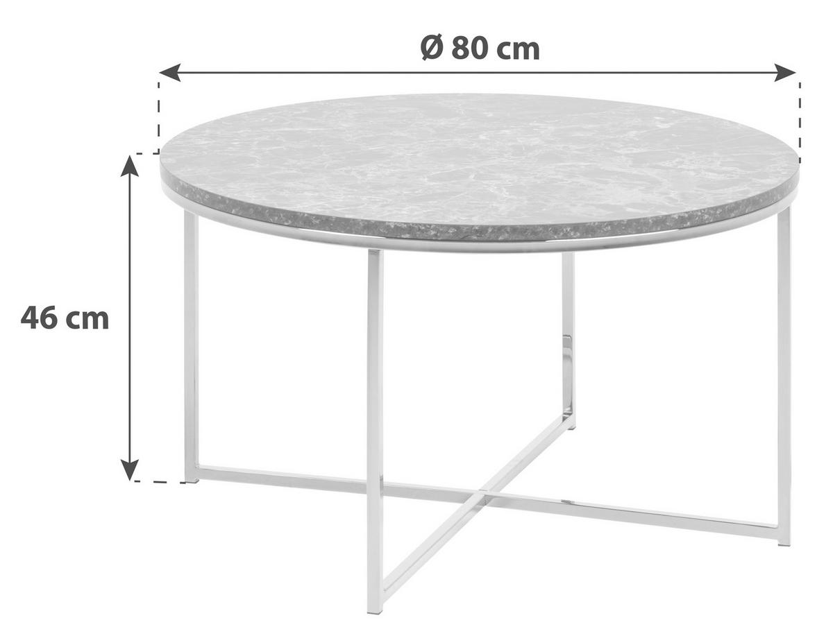 COUCHTISCH in Holzwerkstoff 80/80/46 cm  - Goldfarben/Braun, Trend, Holzwerkstoff/Metall (80/80/46cm) - Livetastic