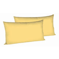 KOPFKISSENBEZUG 40/80 cm  - Hellgelb, Basics, Textil (40/80cm) - Fleuresse