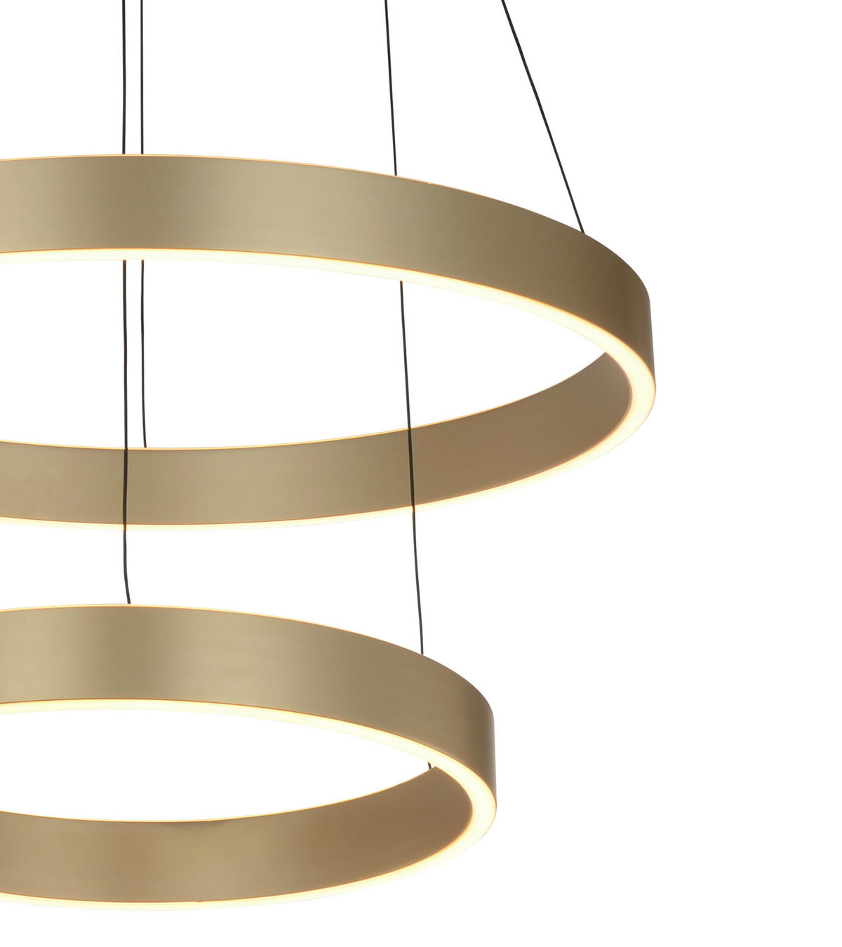 LED-HÄNGELEUCHTE 60/150 cm  - Goldfarben/Schwarz, Design, Kunststoff/Metall (60/150cm)