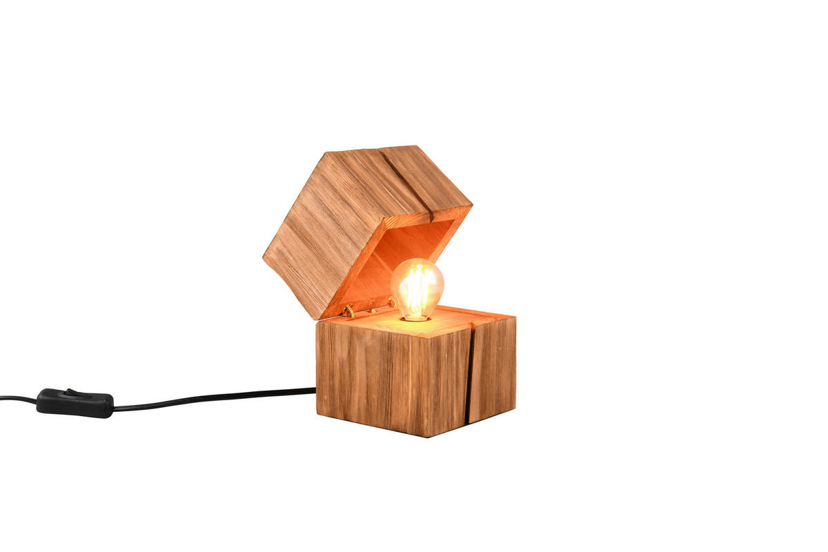 TISCHLEUCHTE Treasure   - Naturfarben, Trend, Holz (12/16/12cm) - Trio Leuchten