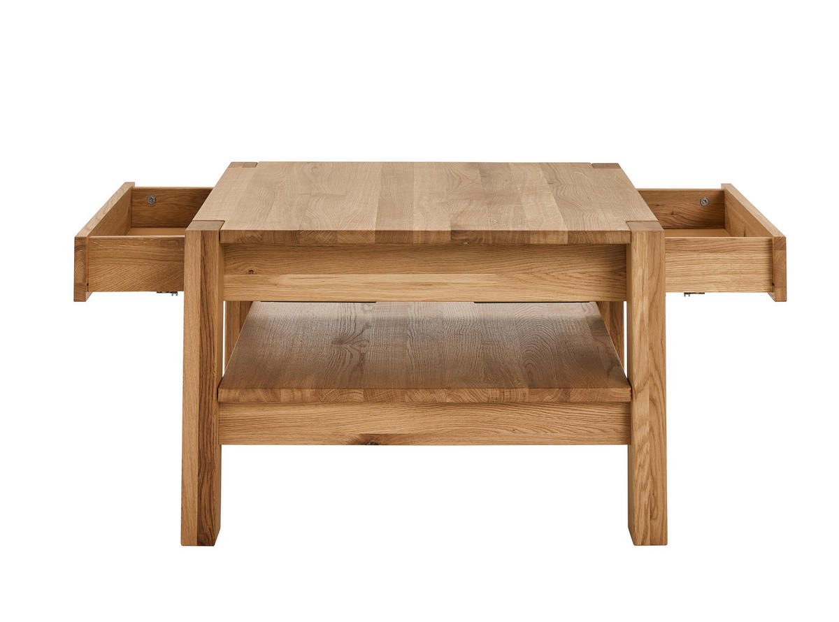 COUCHTISCH in Holz 70/70/47,5 cm  - Wildeiche, Konventionell, Holz (70/70/47,5cm) - Linea Natura