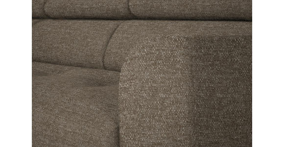 ECKSOFA in Chenille Hellbraun 205/280 cm - Hellbraun/Schwarz, Design, Textil/Metall (205/280cm) - Xora