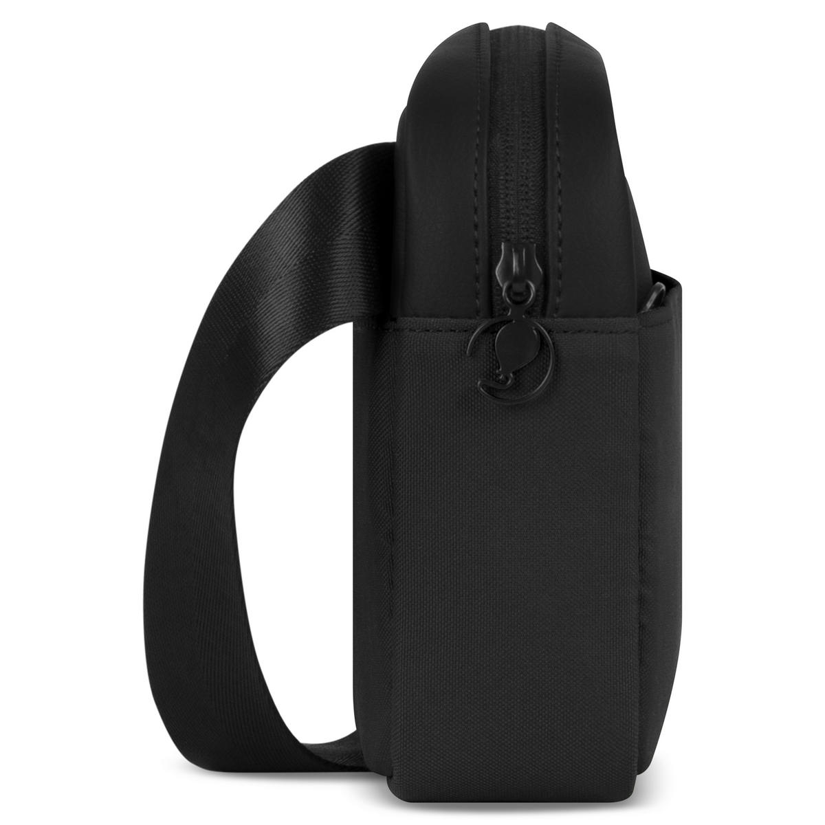 SCHULTERTASCHE - Schwarz, Basics, Textil (6/22,5/15cm) - ABC Design