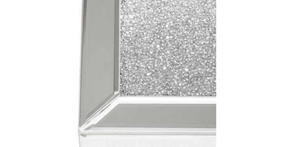 BEISTELLTISCH in Glas, Holzwerkstoff - Silberfarben, Design, Glas/Holzwerkstoff (30,5/50,5/30,5cm) - Xora