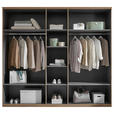 DREHTÜRENSCHRANK 250,8/228/60 cm,  in Eichefarben, Kaschmir, 5-türig  - Kaschmir/Eichefarben, Design, Holzwerkstoff/Metall (250,8/228/60cm) - Xora