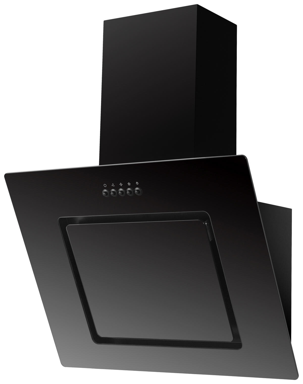 DUNSTABZUGSHAUBE CH22010SBZ  - Schwarz, Trend, Glas/Metall (60/73,9-111,9/34cm) - Respekta