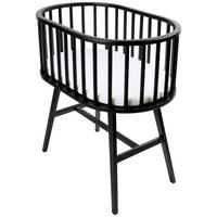 BEISTELLBETT 83/52/88 cm  - Schwarz, Trend, Holz/Holzwerkstoff (83/52/88cm) - Jimmylee