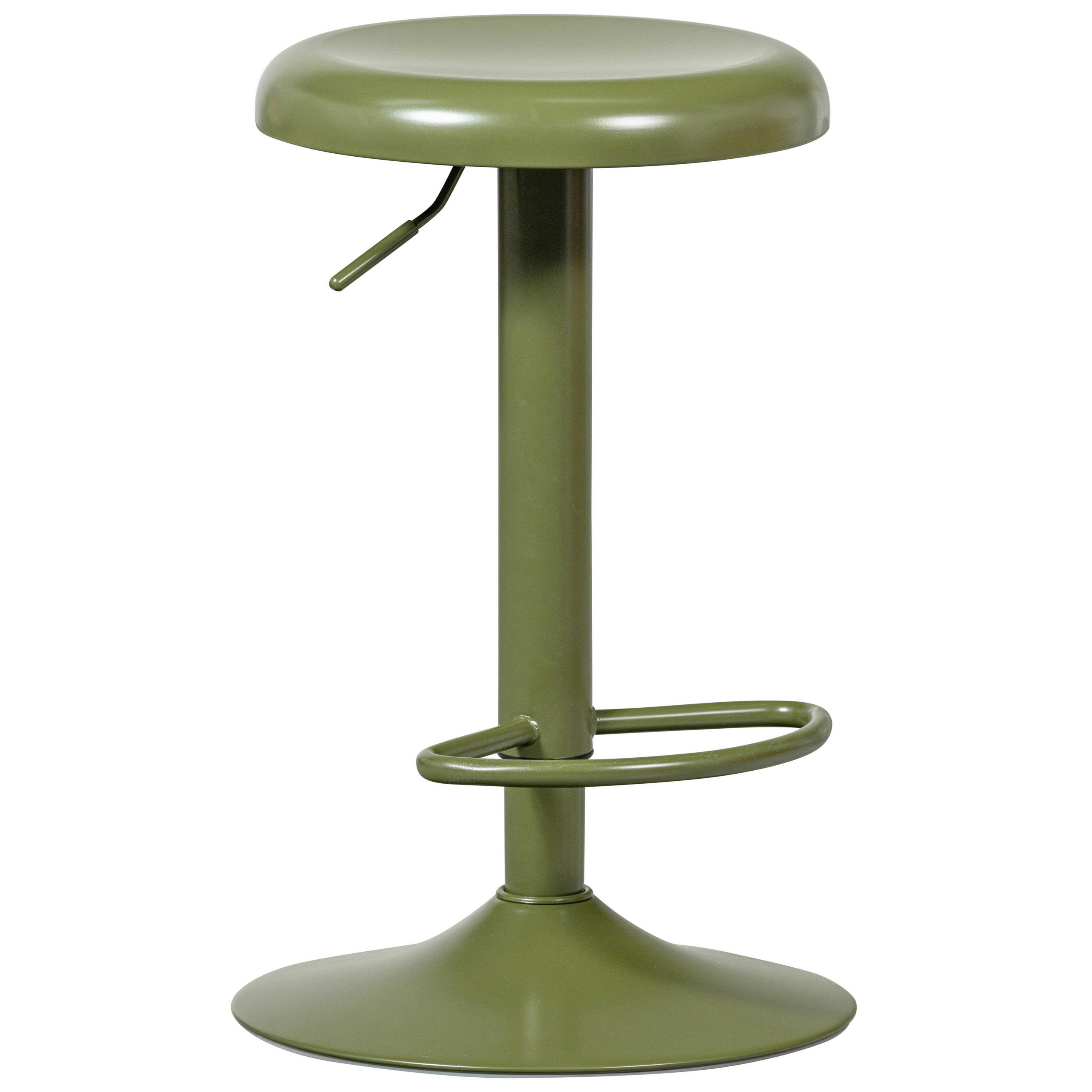 BARHOCKER Grün Aluminium mit Griff  - Grün, Design, Metall (39/81/39cm) - Livetastic
