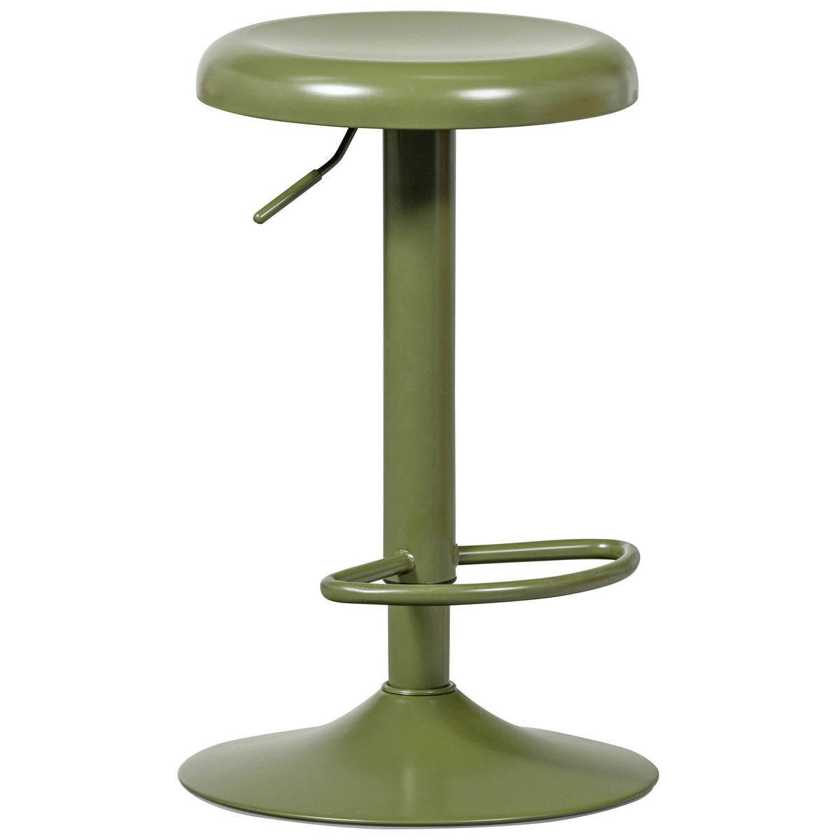 BARHOCKER Grün Aluminium mit Griff  - Grün, Design, Metall (39/81/39cm) - Livetastic