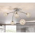 DECKENLEUCHTE - Chromfarben, LIFESTYLE, Glas/Metall (55/22/31cm) - NOVEL