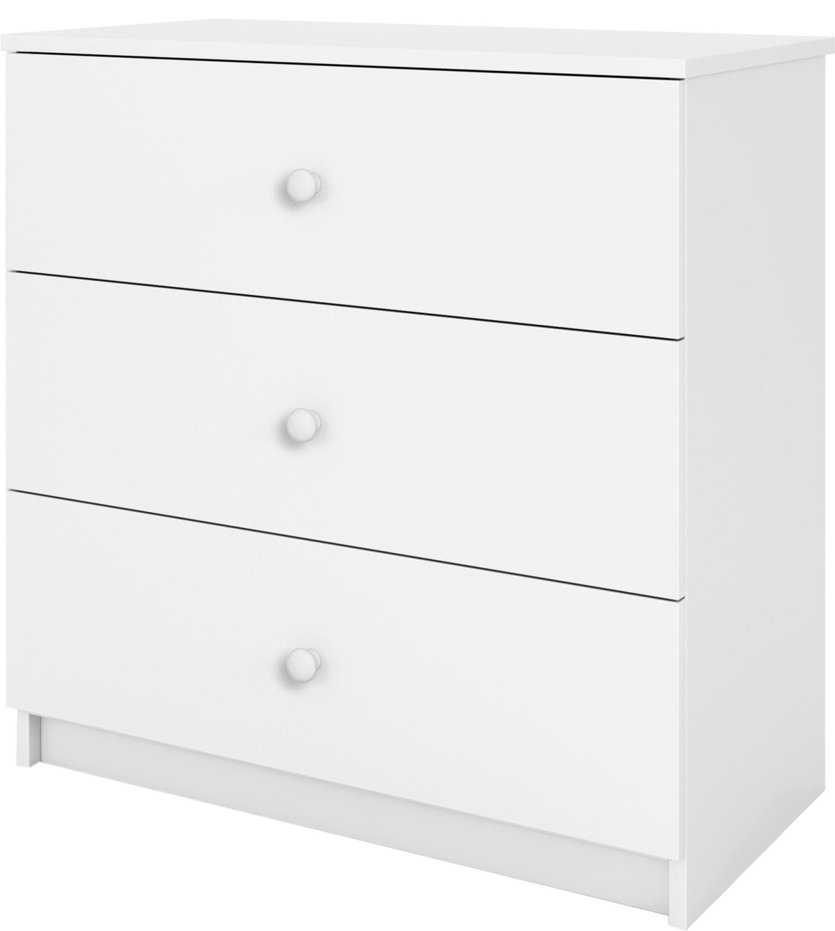 DETSKÁ KOMODA  - biela, Modern, kompozitné drevo/plast (80/80/41cm) - MID.YOU