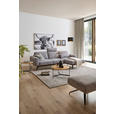 ECKSOFA in Struktur Grau  262/157 cm  - Schwarz/Grau, Design, Textil/Metall (262/157cm) - Novel