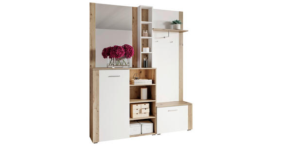 GARDEROBE 4-teilig  in 150/190/30 cm  - Basics, Glas/Holzwerkstoff (150/190/30cm) - Carryhome