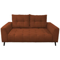BIGSOFA Cord Kupferfarben  - Schwarz/Kupferfarben, KONVENTIONELL, Textil/Metall (246/100/116cm) - Carryhome