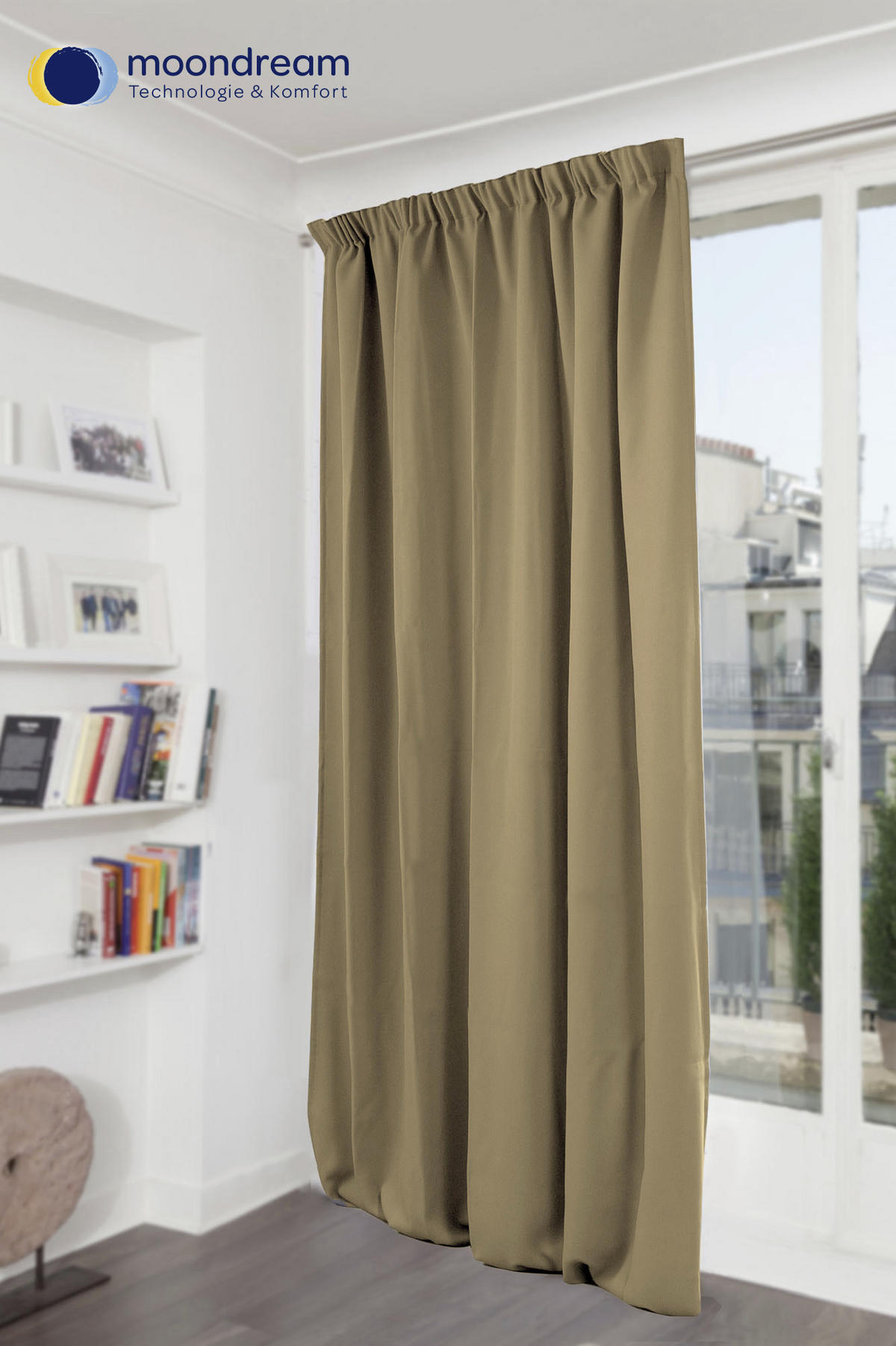 WÄRMESCHUTZVORHANG Verdunkelung  - Braun, Design, Textil (145/260cm)