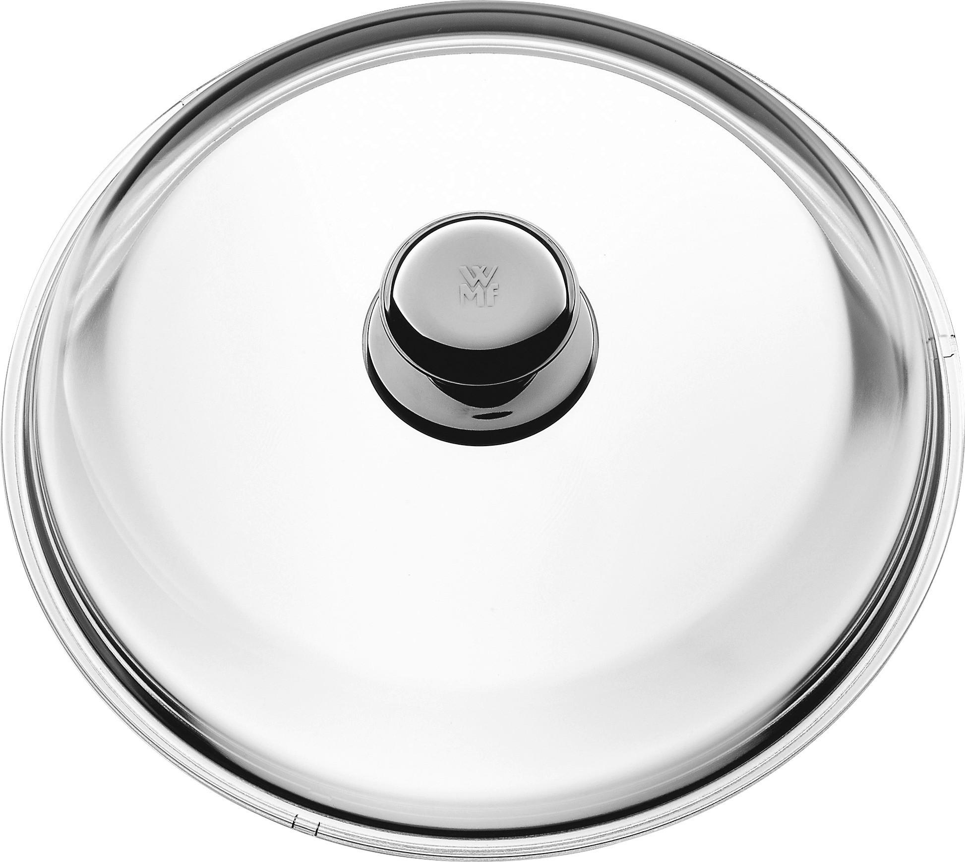 TOPFDECKEL 28 cm  - Klar/Edelstahlfarben, Design, Glas/Metall (28cm) - WMF