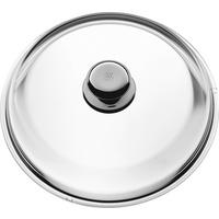 TOPFDECKEL 28 cm  - Klar/Edelstahlfarben, Design, Glas/Metall (28cm) - WMF