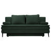 SCHLAFSOFA in Textil Dunkelgrün  - Dunkelgrün/Schwarz, Design, Kunststoff/Textil (200/90/100cm) - Venda