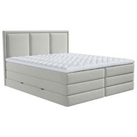 BOXSPRINGBETT 180/200 cm  in Hellgrau  - Hellgrau, Design, Kunststoff/Textil (180/200cm) - MID.YOU
