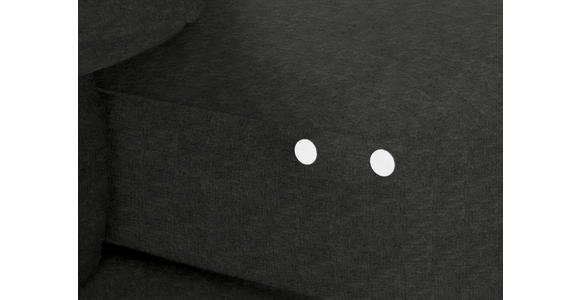 ECKSOFA in Velours Dunkelgrau 180/310 cm - Dunkelgrau/Schwarz, Design, Textil/Metall (180/310cm) - Dieter Knoll