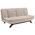 SCHLAFSOFA in Bouclé Beige  - Beige/Schwarz, Design, Textil/Metall (196/91/98cm) - Carryhome