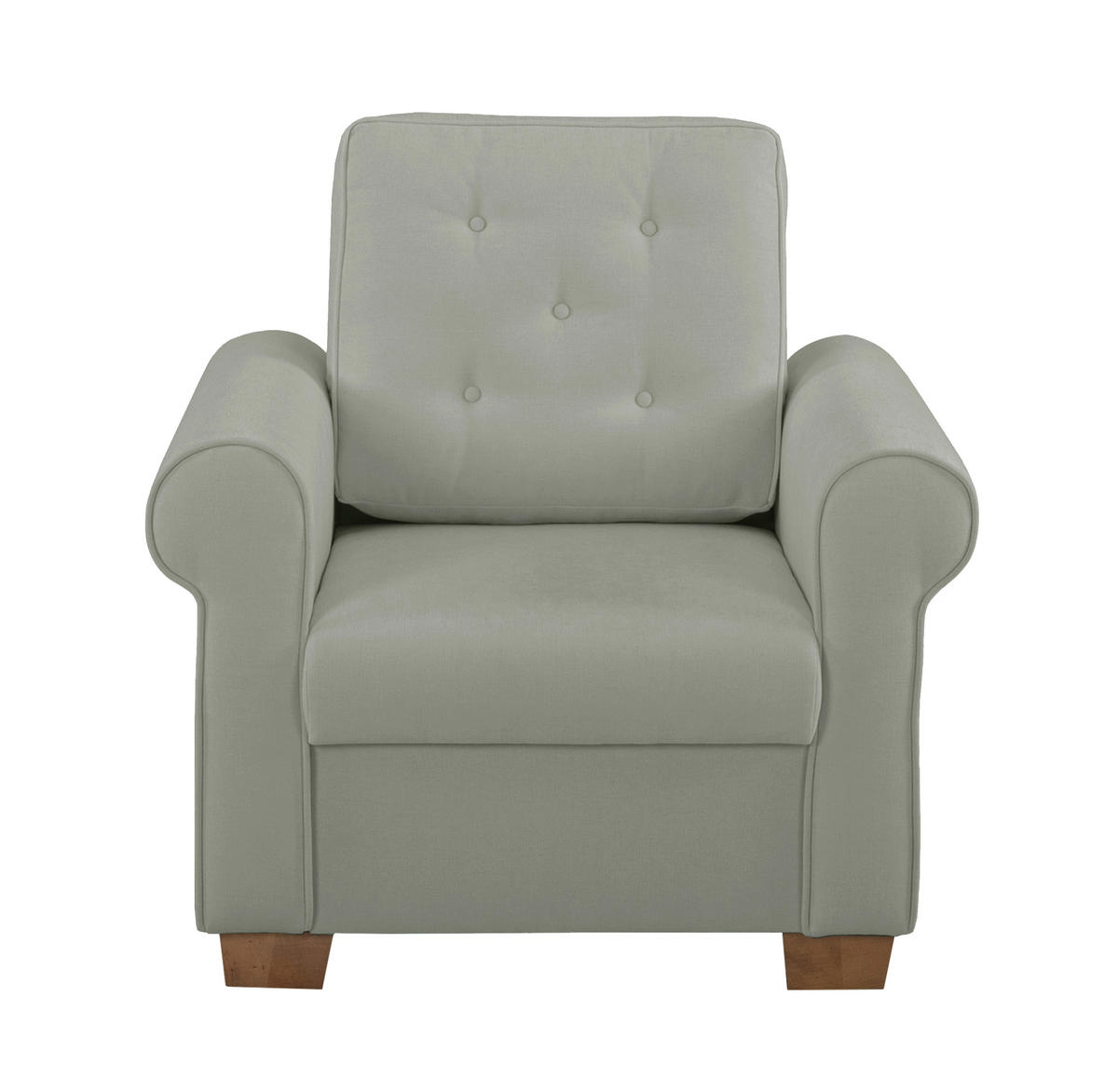 SESSEL in Grau  - Buchefarben/Grau, Design, Holz/Textil (93/89/82cm) - MID.YOU