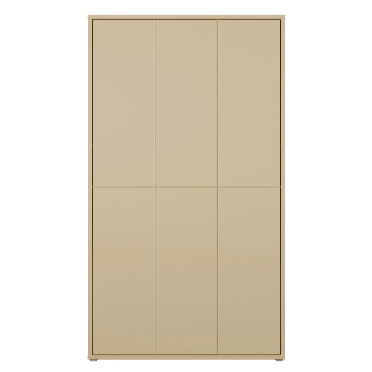 SCHUHSCHRANK Hellgelb  - Hellgelb/Grau, MODERN, Holzwerkstoff/Kunststoff (109,2/191,9/34,9cm) - Carryhome