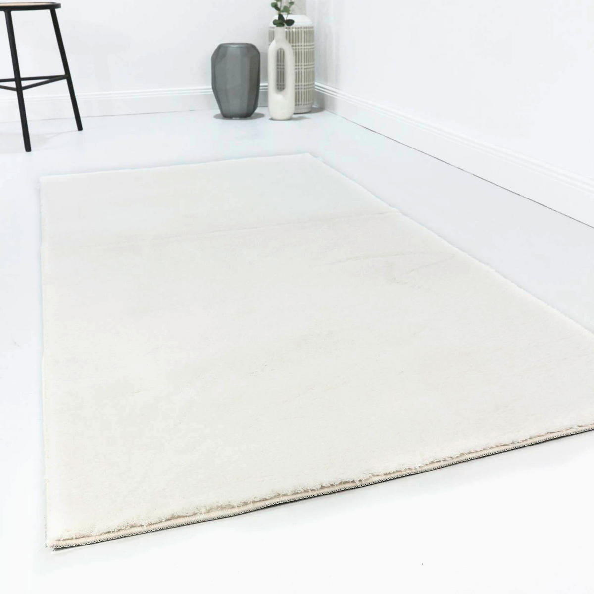 WEBTEPPICH  Wohnzimmer 120/170 cm Lago Creme rechteckig  - Creme, Basics, Textil (120/170cm)
