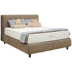 BOXSPRINGBETT 180/200 cm  in Braun  - Schwarz/Braun, Design, Kunststoff/Textil (180/200cm) - Johann Jakob