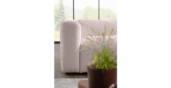 ECKSOFA  in Chenille Rosa  323/178 cm  - Schwarz/Rosa, MODERN, Kunststoff/Textil (323/178cm) - Carryhome