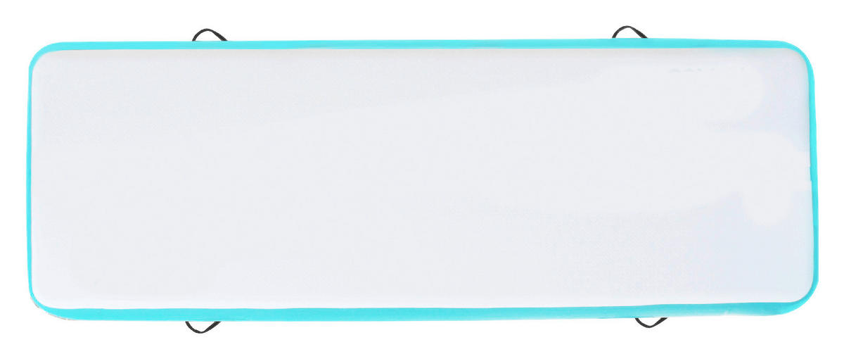 GYMNASTIKMATTE aufblasbar 300/100/20 cm  - Türkis/Weiß, KONVENTIONELL (300/100/20cm) - Atrigo