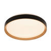 STROPNÍ LED SVÍTIDLO, 48/8 cm  - černá/Sonoma dub, Basics, kov/plast (48/8cm) - Novel
