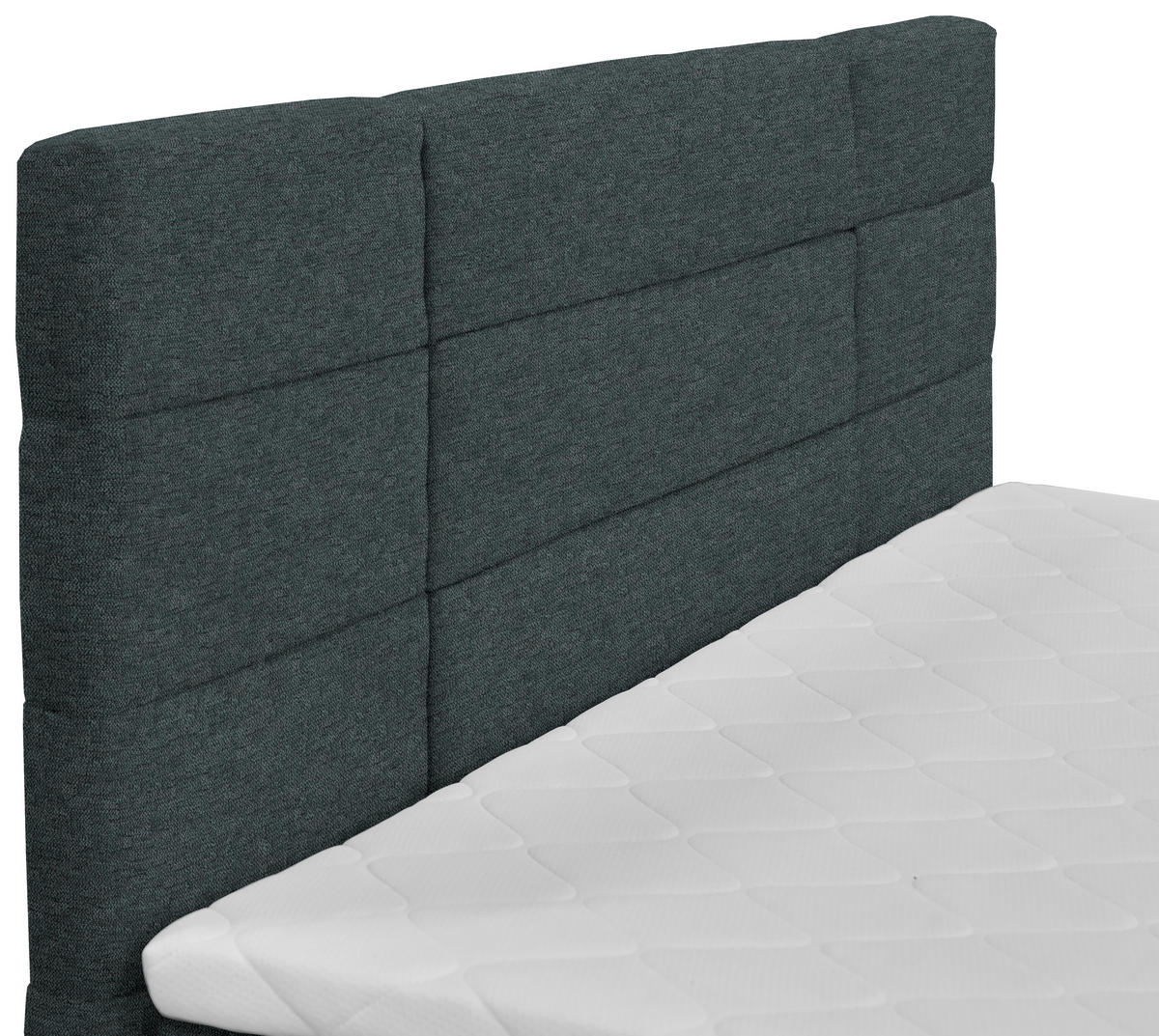 BOXBETT 180/200 cm  in Dunkelgrau  - Dunkelgrau/Schwarz, KONVENTIONELL, Holz/Kunststoff (180/200cm) - Boxxx