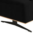 2-SITZER-SOFA in Leder Schwarz  - Schwarz, Design, Leder/Holz (174/76-97/102cm) - Novel