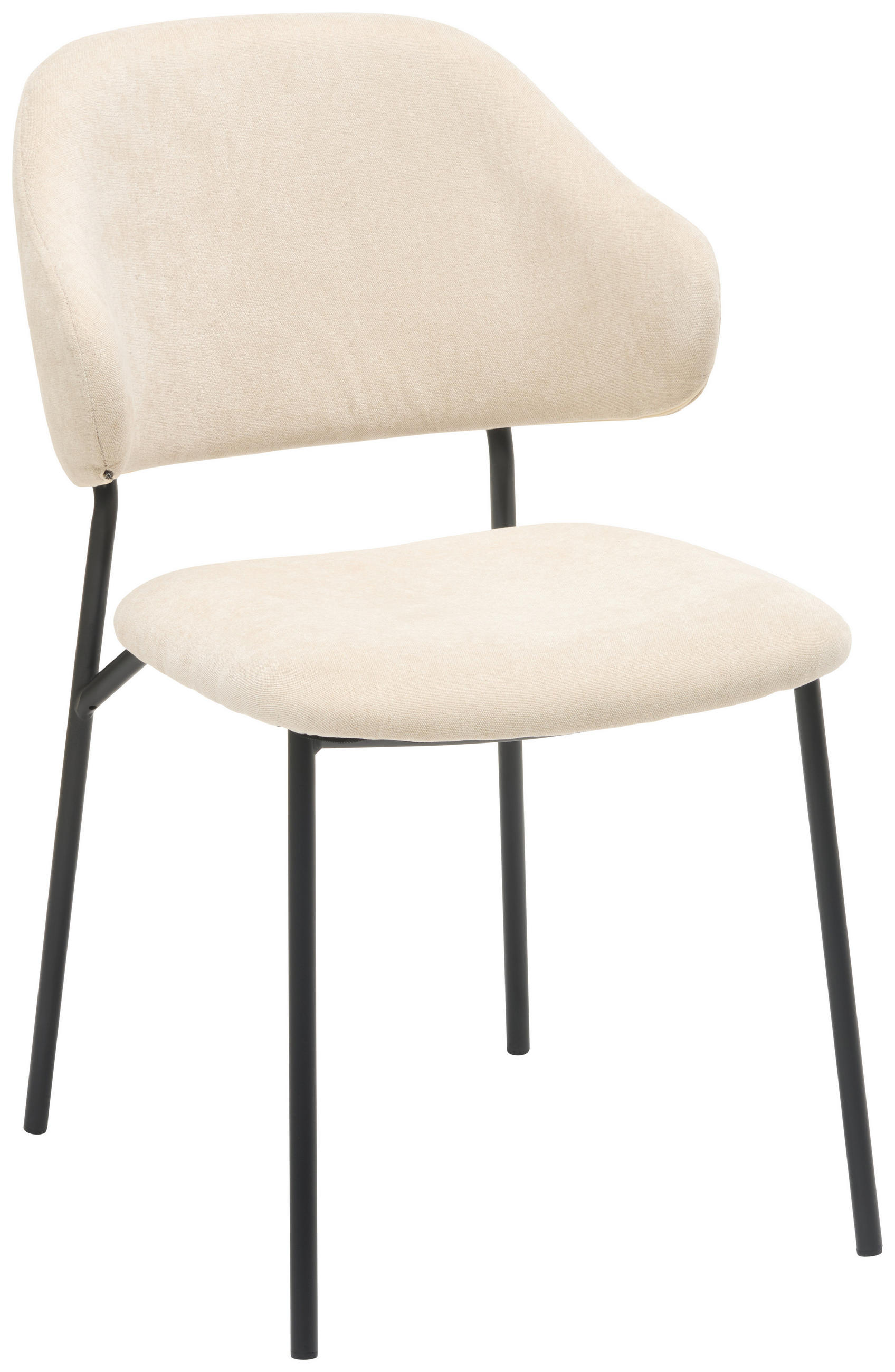 Mid.you Stuhl Schwarz, Beige 52x83x61 cm