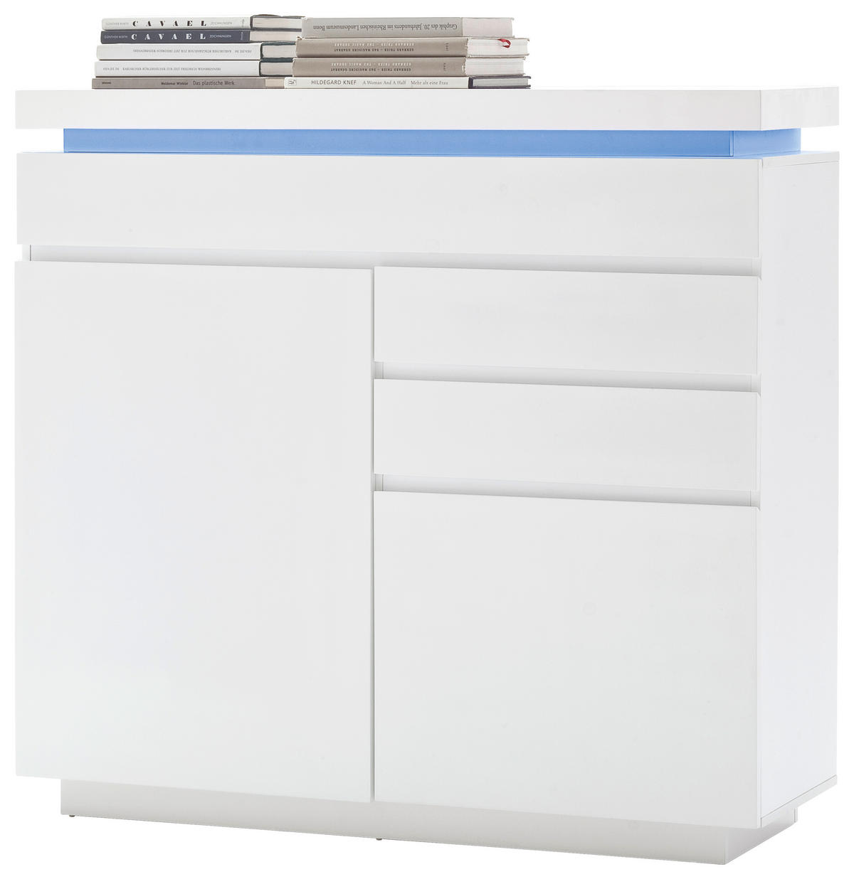 KOMMODE 120/114/40 cm Weiss Hochglanz  - Weiss Hochglanz, Design, Holzwerkstoff (120/114/40cm)