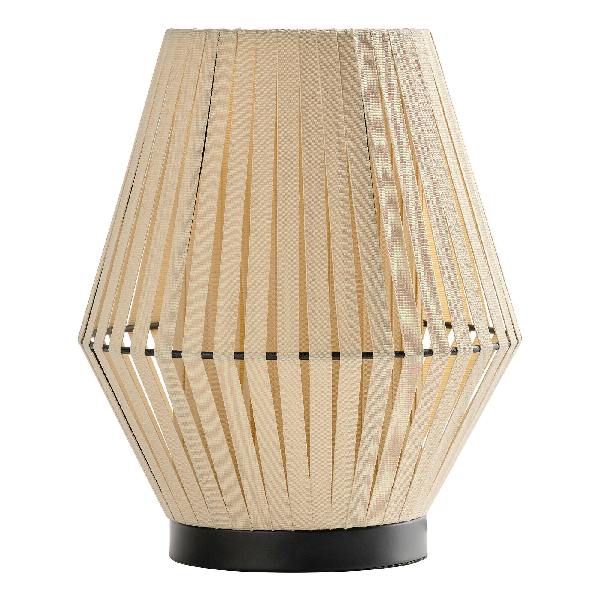 TISCHLEUCHTE 20,5/24,5 cm  - Beige, Basics, Textil/Metall (20,5/24,5cm) - Osram