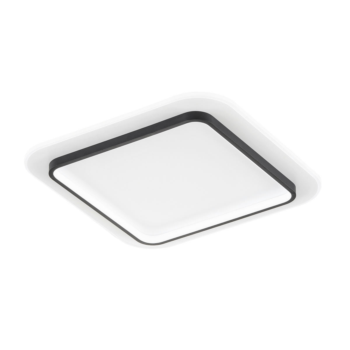 LED-TAKLAMPA Blithe 50/50/5 cm  - vit/sandfärgad, Basics, metall (50/50/5cm) - Fischer & Honsel