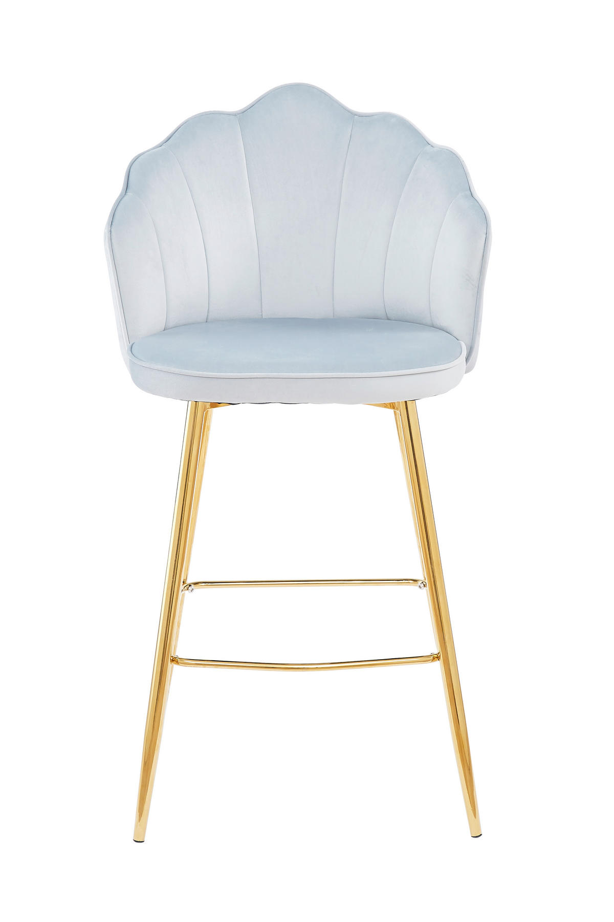 BARHOCKER-SET in Hellgrau  - Goldfarben/Hellgrau, MODERN, Textil/Metall (52/100/54cm) - Livetastic