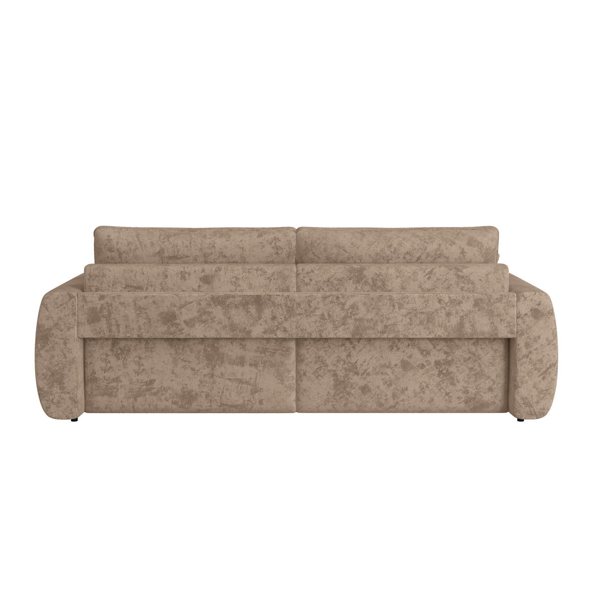 SCHLAFSOFA  mit Stoffauswahl Webstoff Hellbraun  - Hellbraun/Schwarz, MODERN, Holz/Textil (245/74-90/104cm) - MID.YOU