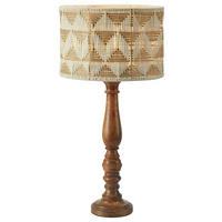 TISCHLEUCHTE - Beige/Weiß, Basics, Holz/Textil (30/62,5cm) - Markslöjd