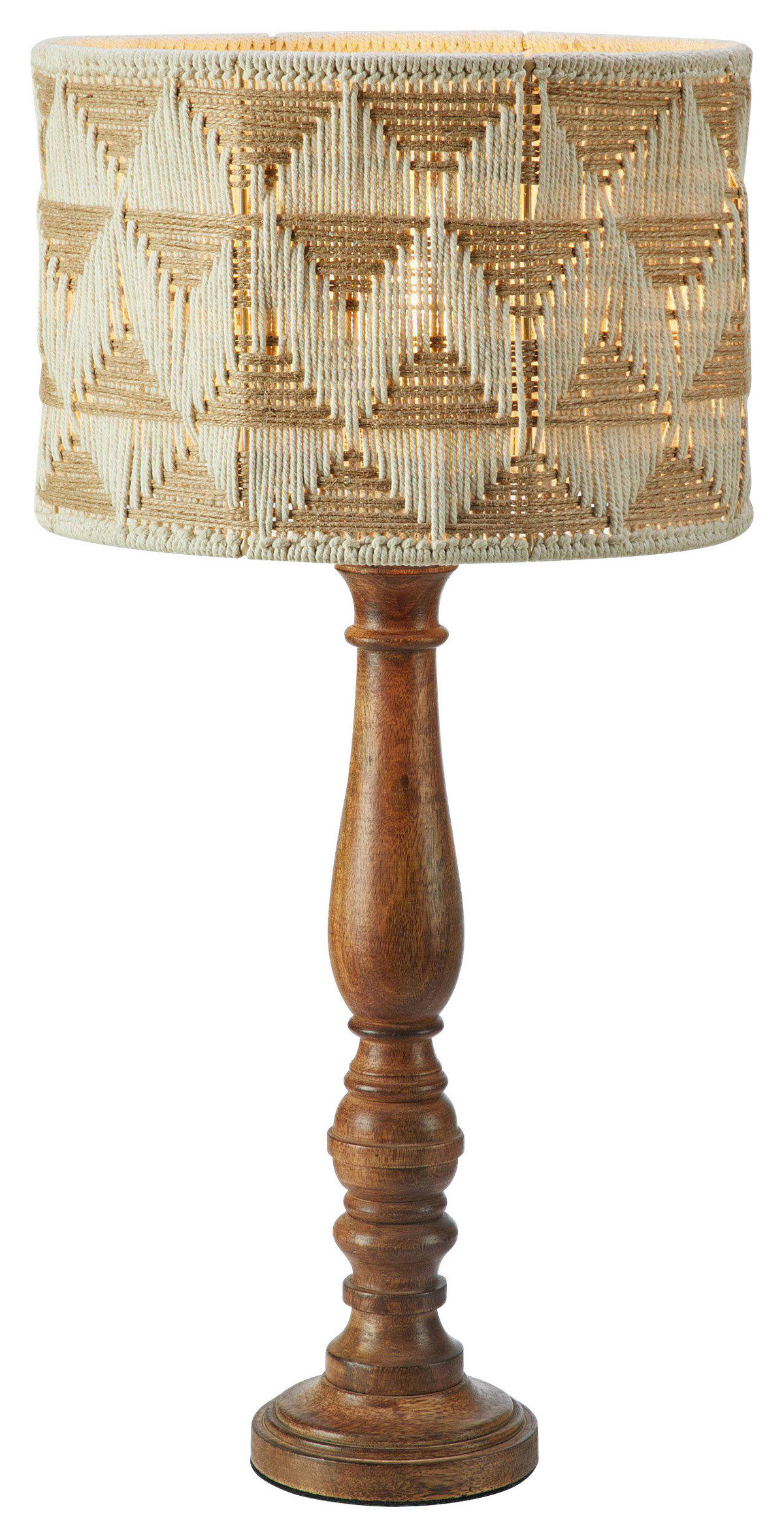 TISCHLEUCHTE - Beige/Weiß, Basics, Holz/Textil (30/62,5cm) - Markslöjd