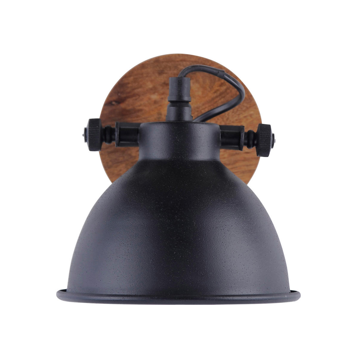 DECKENLEUCHTE SAMIA 16,5/15/21,5 cm   - Schwarz, Trend, Holz/Metall (16,5/15/21,5cm)